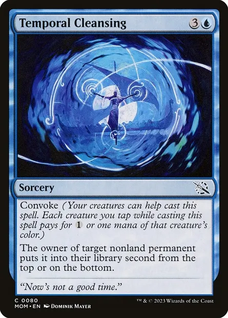 Temporal Cleansing, Magic card MOM 80 — March of the Machine set