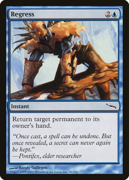 Regress, Magic card MRD 48 — Mirrodin set