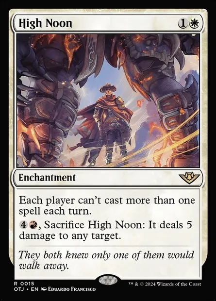 High Noon, Magic card OTJ 15 — Outlaws of Thunder Junction set