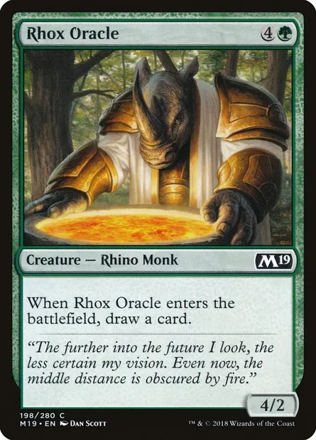 Rhox Oracle, Magic card M19 198 — Core Set 2019 set