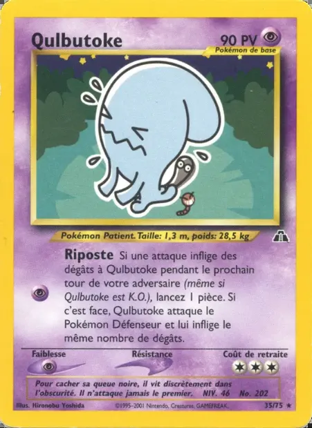 Qulbutoké, carte Pokémon ND 35 — extension Neo Discovery