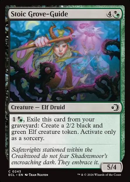 Stoic Grove-Guide, Magic card ECL 243 — Lorwyn Eclipsed set