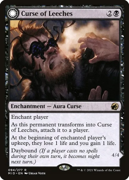 Curse of Leeches // Leeching Lurker, Magic card MID 94 — Innistrad: Midnight Hunt set