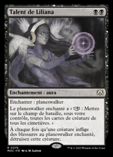 Talent de Liliana, carte Magic MOC 76 — extension March of the Machine Commander