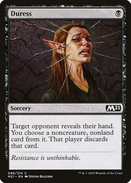 Duress, Magic card M21 96 — Core Set 2021 set