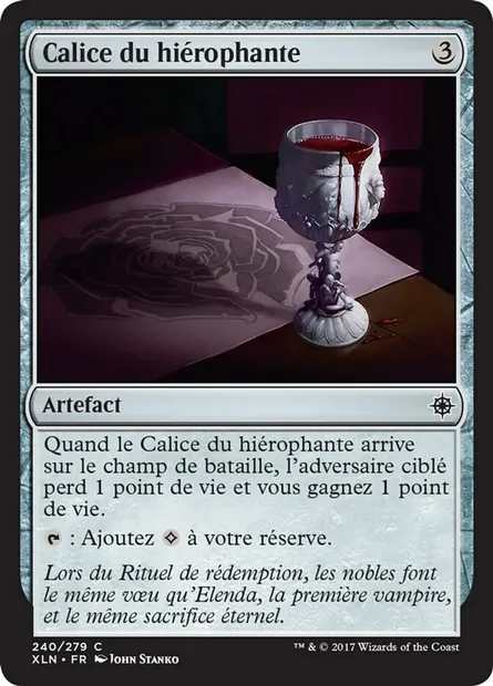 Calice du hiérophante, carte Magic XLN 240 — extension Ixalan