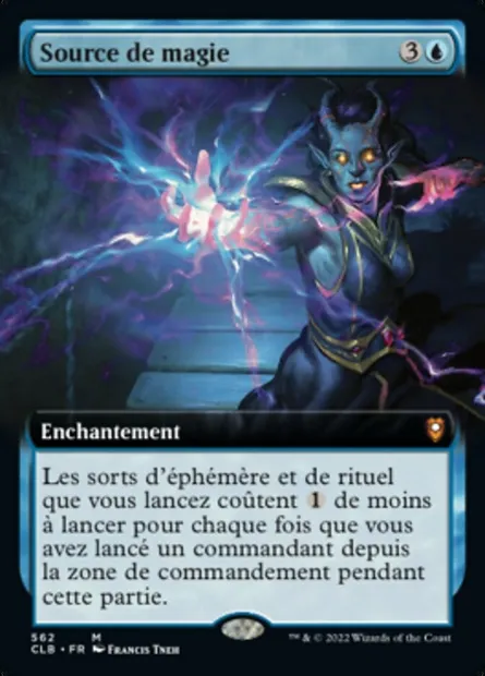 Source de magie, carte Magic CLB 562 — extension Commander Légendes : la bataille de la Porte de Baldur
