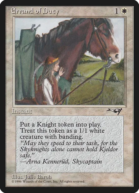 Commis d'office, carte Magic ALL 2b — extension Alliances