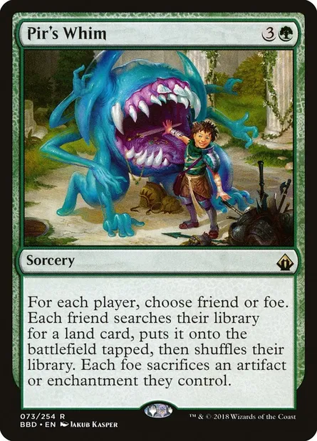 Pir's Whim, carte Magic BBD 73 — extension Battlebond