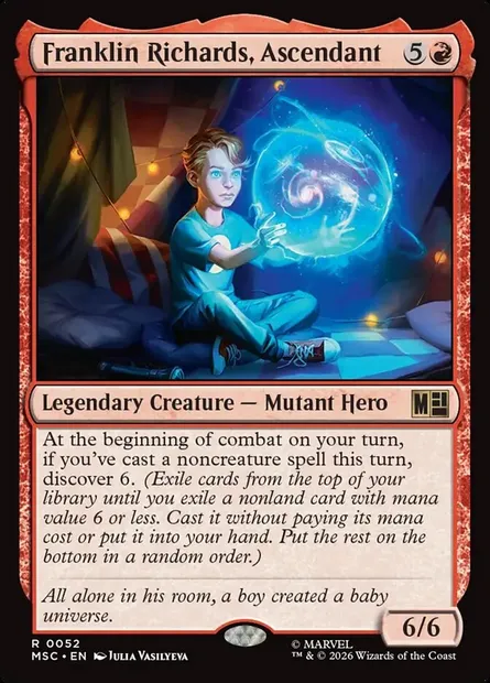 Franklin Richards, Ascendant, Magic card MSC 52 — Marvel Super Heroes Commander set
