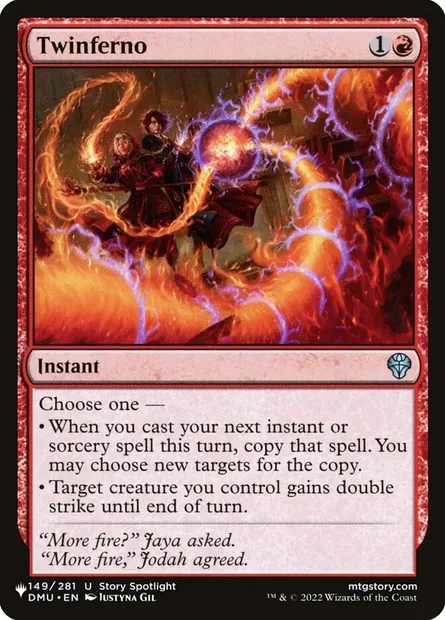 Twinferno, Magic card PLST DMU-149 — The List set