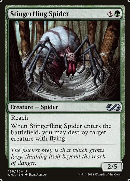 Araignée lance-dard, carte Magic UMA 186 — extension Ultimate Masters