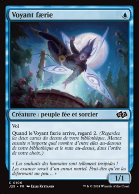 Voyant faerie, carte Magic J25 106 — extension Foundations Jumpstart