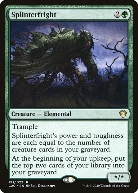 Splinterfright, Magic card C20 191 — Commander 2020 set