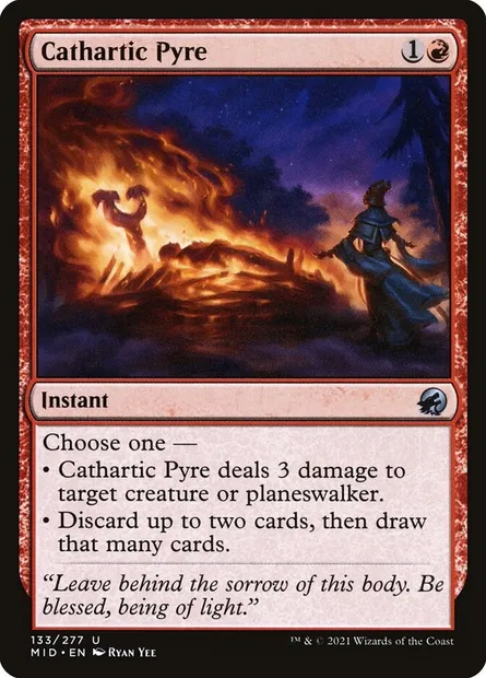 Cathartic Pyre, Magic card MID 133 — Innistrad: Midnight Hunt set