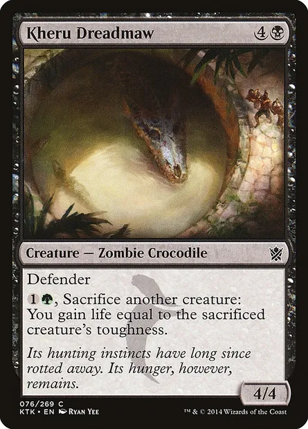Kheru Dreadmaw, Magic card KTK 76 — Khans of Tarkir set