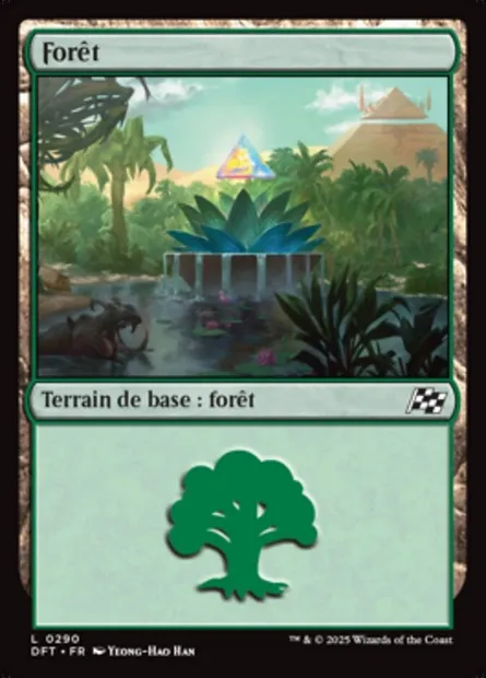 Forêt, carte Magic DFT 290 — extension Aetherdrift