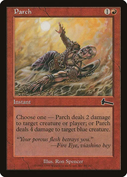 Desséchement, carte Magic ULG 86 — extension Héritage d'Urza