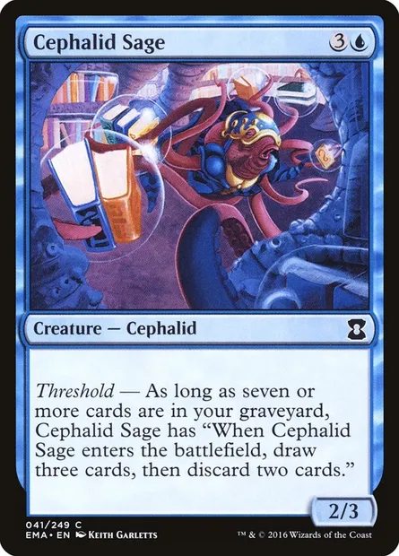 Cephalid Sage, Magic card EMA 41 — Eternal Masters set