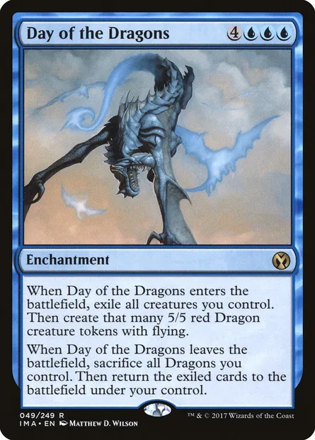 Jour des dragons, carte Magic IMA 49 — extension Iconic Masters