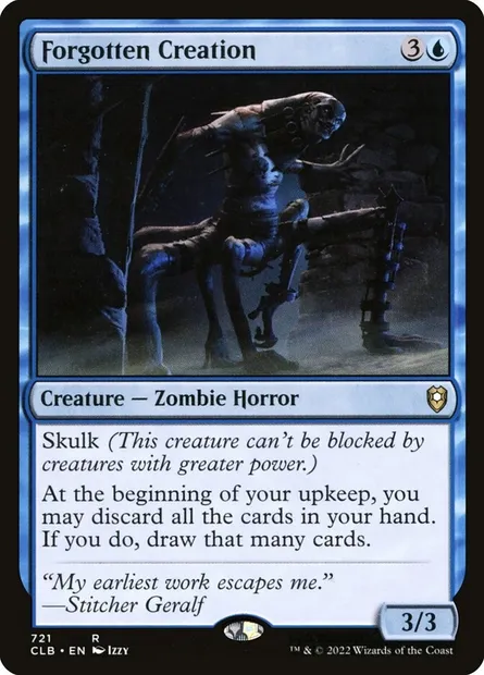 Forgotten Creation, Magic card CLB 721 — Commander Legends: Battle for Baldur's Gate set