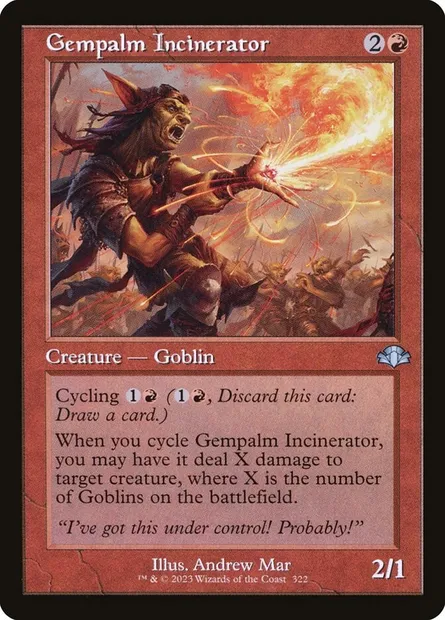Gempalm Incinerator, Magic card DMR 322 — Dominaria Remastered set
