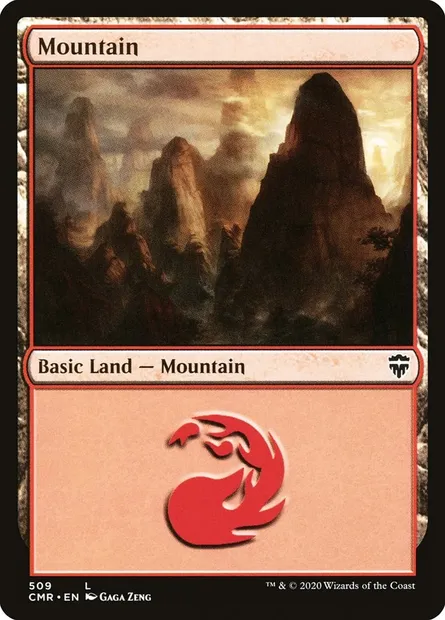 Mountain, Magic card CMR 509 — Commander Legends set