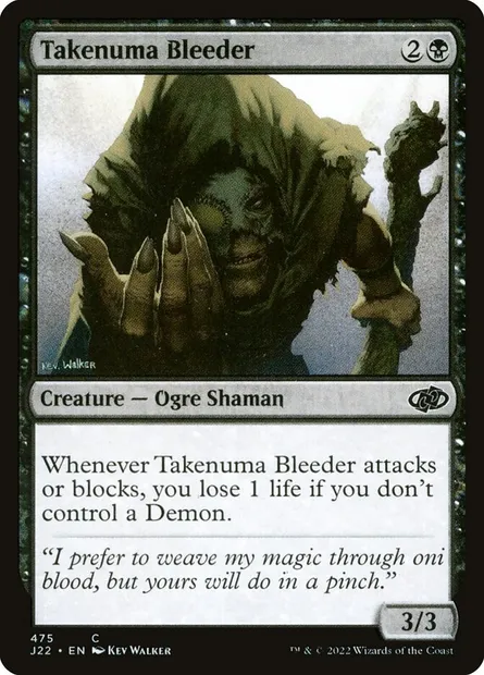 Takenuma Bleeder, Magic card J22 475 — Jumpstart 2022 set