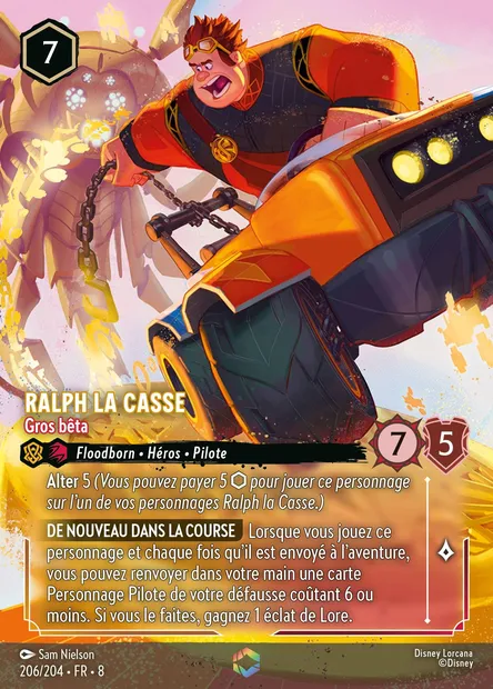 Ralph la Casse - Gros bêta, carte Disney Lorcana CH8-206 — extension Le Règne de Jafar