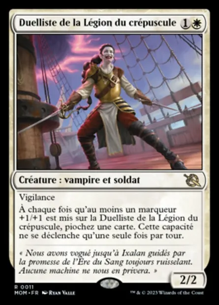 Duelliste de la Légion du crépuscule, carte Magic MOM 11 — extension L'invasion des machines