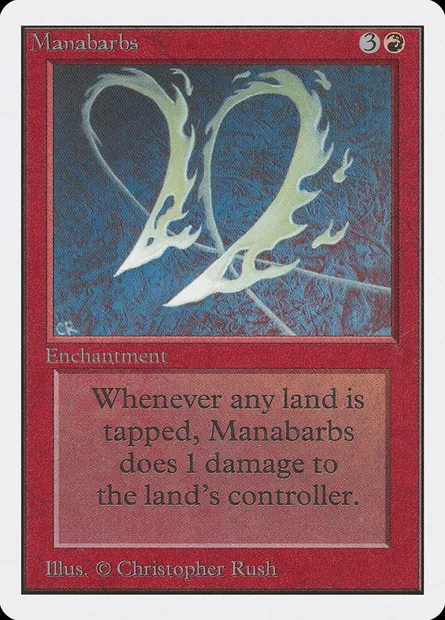 Barbelures de mana, carte Magic 2ED 164 — extension Unlimited Edition