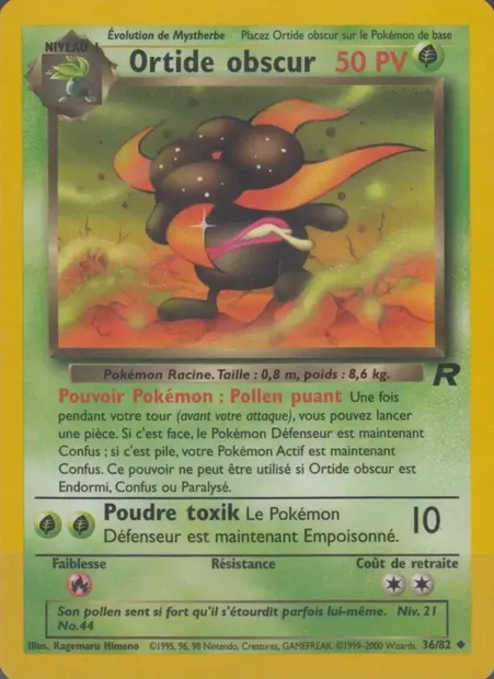 Ortide obscur, carte Pokémon TR 36 — extension Team Rocket