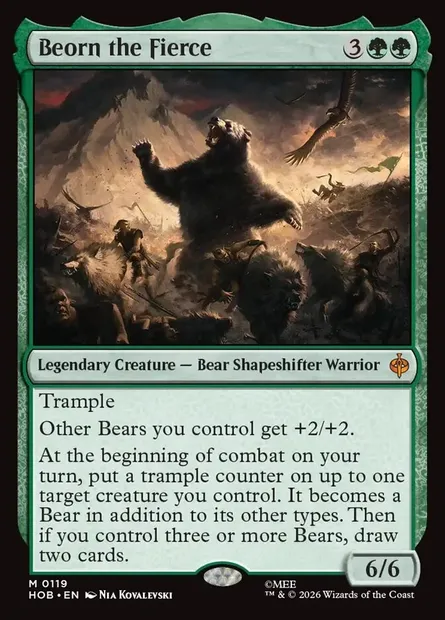 Beorn the Fierce, Magic card HOB 119 — The Hobbit set