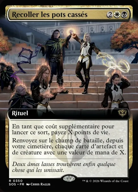 Recoller les pots cassés, carte Magic SOS 350 — extension Secrets of Strixhaven