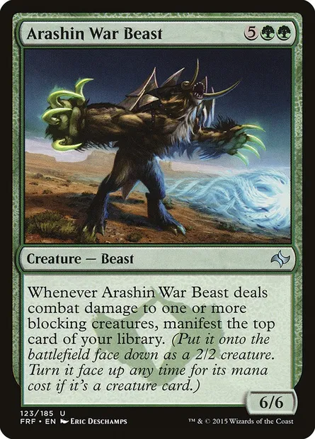 Arashin War Beast, Magic card FRF 123 — Fate Reforged set