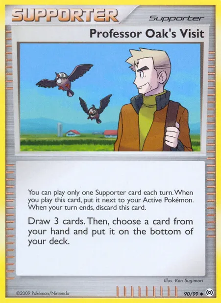 La visite du Prof. Chen, carte Pokémon AR 90 — extension Arceus