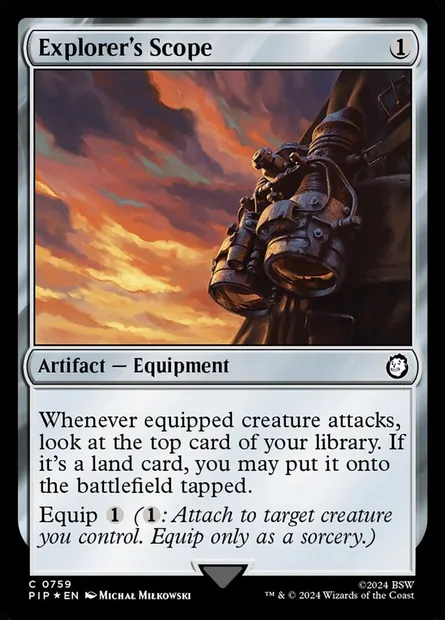 Explorer's Scope, Magic card PIP 759 — Fallout set