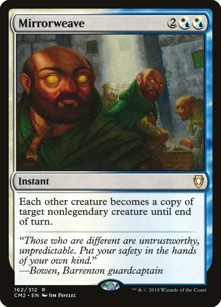 Mirrorweave, Magic card CM2 162 — Commander Anthology Volume II set