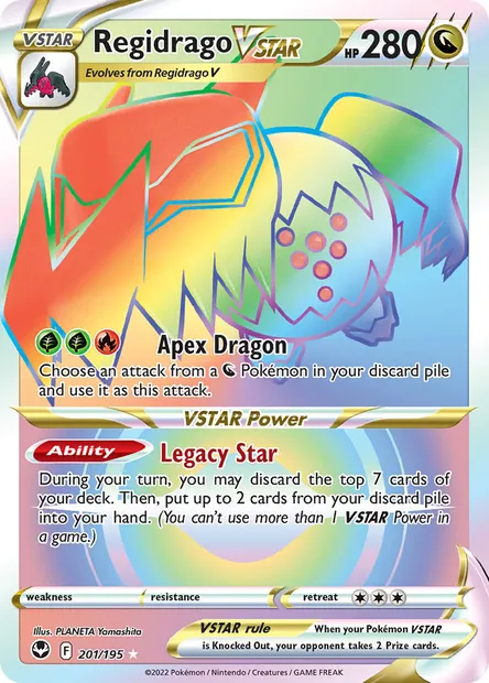 Regidrago VSTAR, Pokémon card SIT 201 — Silver Tempest set