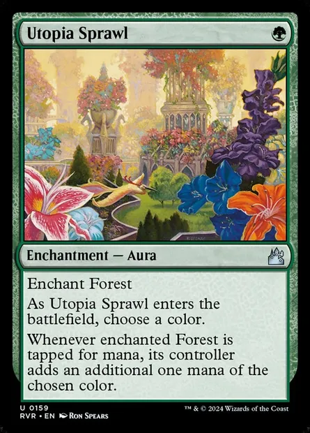 Utopia Sprawl, Magic card RVR 159 — Ravnica Remastered set