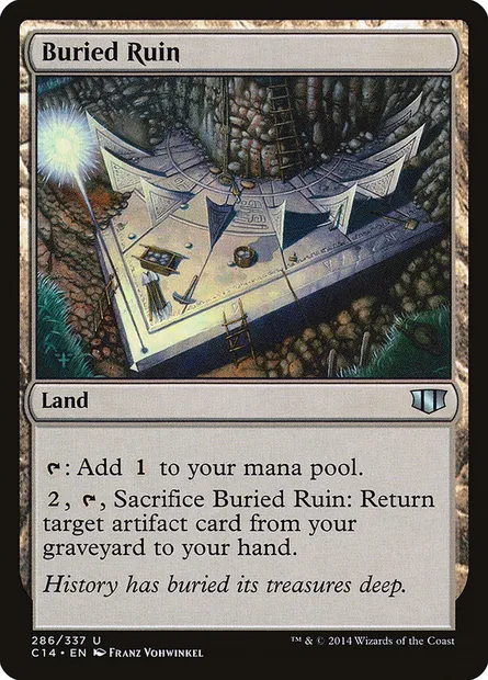 Buried Ruin, Magic card C14 286 — Commander 2014 set