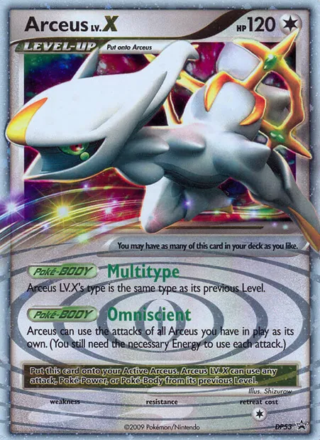 Arceus, Pokémon card DP 53 — DP Black Star Promos set