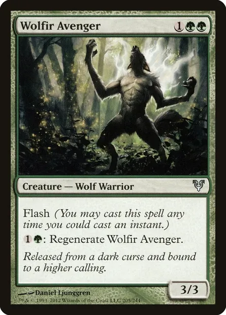 Wolfir Avenger, Magic card AVR 205 — Avacyn Restored set