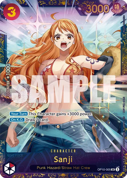 Sanji, One Piece card OP10-005 — ROYAL BLOOD set