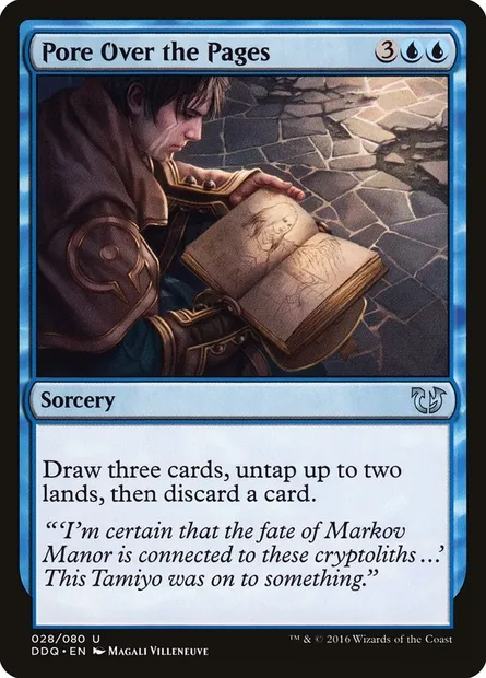 Étude des pages, carte Magic DDQ 28 — extension Duel Decks: Blessed vs. Cursed