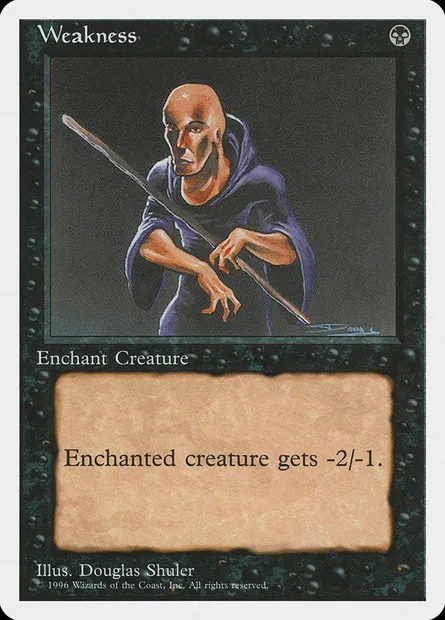 Weakness, Magic card ITP 29 — Introductory Two-Player Set set