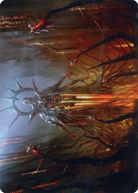 Solphim, Mayhem Dominus // Solphim, Mayhem Dominus, Magic card AONE 35 — Phyrexia: All Will Be One Art Series set