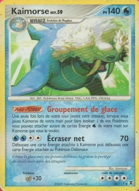 Kaimorse Niv. 59, carte Pokémon RR 36 — extension Rivaux Émergeants