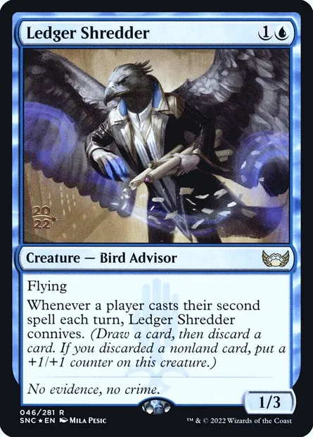 Ledger Shredder, Magic card PSNC 46s — Streets of New Capenna Promos set