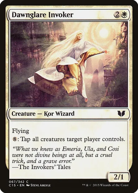 Dawnglare Invoker, Magic card C15 67 — Commander 2015 set